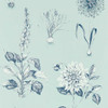 Clarke & Clarke Roseraie Wallpaper - W0197/04 - Seaglass