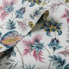 Clarke & Clarke Sizergh Wallpaper - W0198/04 - Teal / Berry