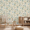 Fine Decor Eleanor Wallpaper - FD43448 - Blue / Ochre