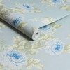 Rachel Ashwell Royal Bouquet Wallpaper - 125112 - Blue