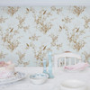 Rachel Ashwell Bird Chinoiserie  Wallpaper - 125121 - Blue Gold