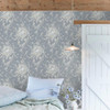Rachel Ashwell Garden Floral Wallpaper - 125129 - Slate Grey