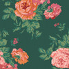 Cath Kidston Archive Rose Wallpaper - 125496 - Green