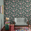 Cath Kidston Garden Rose Wallpaper - 125502 - Green