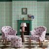 Cath Kidston Painted Gingham Wallpaper - 125516 - Green