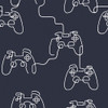 NEXT Gamer Doodle Wallpaper - 127712 - Navy