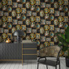 Holden Decor Regal Beasts Wallpaper - 13790 - Charcoal / Multi