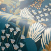 Casamance Erica Wallpaper - 76570406 - Marine / Ocre