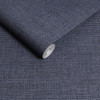 Graham & Brown Rustic Weft Wallpaper - 124092 - Denim