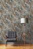 Rasch Serafina Marble Wallpaper - 535068 - Blue / Brown