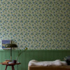 Auguste Wallpaper - BP6505 - Yeabridge Green / Stone Blue