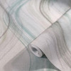 Galerie Graphic Wave Wallpaper - 32442 - White / Green