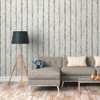Galerie Striped Wood Panelled Effect Wallpaper - WW22233 - Cream / Grey / White