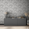 Galerie Marble Swirls Effect Wallpaper - 45758 - Silver / Grey