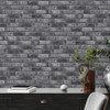 Galerie Petrified Paradise Brick Effect Wallpaper - BB51111 - Anthracite