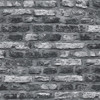Galerie Petrified Paradise Brick Effect Wallpaper - BB51112 - Grey / Black