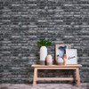 Galerie Petrified Paradise Brick Effect Wallpaper - BB51112 - Grey / Black