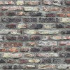 Galerie Petrified Paradise Brick Effect Wallpaper - BB51113 - Pink Red / Brown / Grey