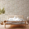 Galerie Shabby Chic Stone Wall Effect Wallpaper - BB51131 - Beige / Pale Brown