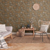 Galerie Authentic Stone Wall Brick Effect Wallpaper - BB51138 - Beige / Brown / Black