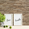 Galerie Slate Stone Wall Brick Effect Wallpaper - BB51147 - Beige / Pale Brown