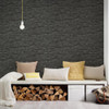 Galerie Realistic Slab Brick Effect Wallpaper - BB51153 - Grey / BlackGalerie Realistic Slab Brick Effect Wallpaper - BB51153 - Grey / Black