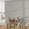 Galerie Realistic Slab Brick Effect Wallpaper - BB51154 - Cream / Pale Grey