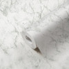 Galerie Marble Stone Effect Wallpaper - BB51164 - Silver / White