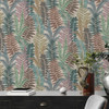 Galerie Fern Leaves Wallpaper - FL61116 - Beige / Blue