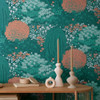 Galerie Fairytale Leaves Wallpaper - FL61132 - Green / Orange
