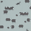 Little Greene Nip & Lassie Wallpaper - 0231NICELES - Celestial Blue