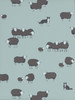 Little Greene Nip & Lassie Wallpaper - 0231NICELES - Celestial Blue