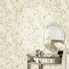 Galerie Leaf Impression Wallpaper - 11502 - Gold / Beige