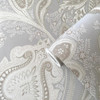 Galerie Paisley Wallpaper - DWP0355-04 - Silver Grey