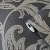 Galerie Paisley Wallpaper - DWP0355-05 - Charcoal / Silver Grey
