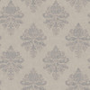 Galerie Medallion Damask Wallpaper - G68669 - Silver Grey