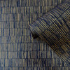 Galerie Bamboo Screen Wallpaper - DWP0362-09 - Blue / Rose Gold