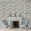 Holden Decor Hampton Gardens Wallpaper - 13911 - Neutral / Blue