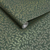 Graham & Brown Gilded Leaf Wallpaper - 130370 - Olive