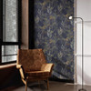Graham & Brown Solstice Wallpaper - 125062 - Navy /  Copper
