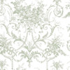 Laura Ashley Tuileries  Wallpaper - 130112 - Sage Green