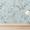 Crown Wallcoverings Mariko Floral Wallpaper - M1856 - Blue