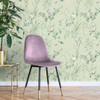 Crown Wallcoverings Mariko Floral Wallpaper - M1552 - Mint / Plum