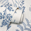 Fine Decor Fern Leaf Wallpaper - FD43767 - Blue