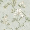 Rasch Dancing Iris Wallpaper - 100128 - Duck Egg