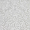Zoffany Mitford Damask Wallpaper - 312863 - Platinum Grey