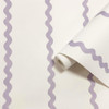 Holden Decor Do The Wiggle Stripe Wallpaper - 13981 - Lilac
