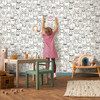 Holden Decor Cats Colour-Me Wallpaper - 14070 - Black / White