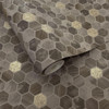 Holden Decor Hexara Tile Wallpaper - 89402 - Bronze Metallic