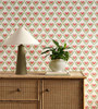 Scion - Tulip Trellis Wallpaper - 113255 - Berry
